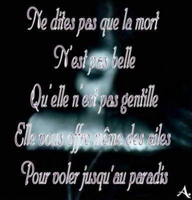 la mort  est ellle gentille